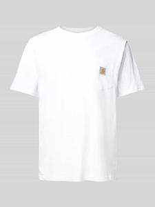 Carhartt Work In Progress T-shirt met labelpatch, model 'POCKET'