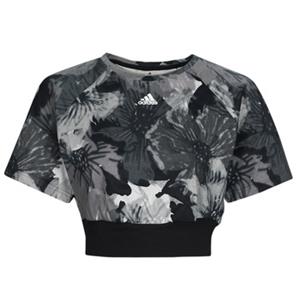 Adidas Allover Print Cropped T-shirt