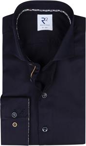 R2 Amsterdam R2 Overhemd Twill Donkerblauw