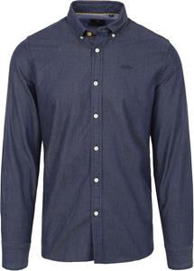 New zealand auckland NZA Overhemd Upper Mangatawhiri Donkerblauw
