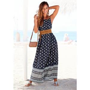 Vivance Maxi-jurk met randprint