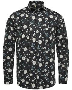 Vanguard Overhemd Bloemen Zwart