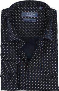 Ledub Overhemd Print Donkerblauw