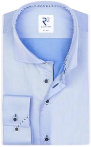 R2 Amsterdam R2 Overhemd Twill Blauw