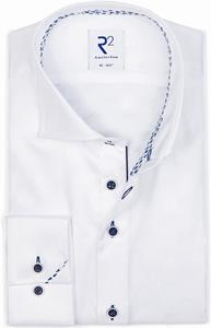 R2 Amsterdam R2 Overhemd Twill Wit
