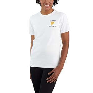 T-shirt met korte mouwen en guinness-print voor vrouwen BLANC