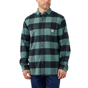 Carhartt Flanellhemd Slate Green, mit Rugged Flex