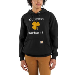 Carhartt Sweatshirt met hoodie en guinness-print voor vrouwen Zwart
