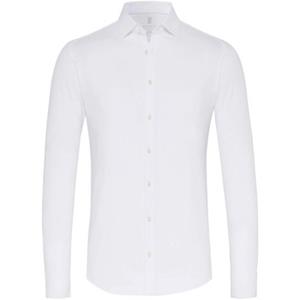 Desoto Overhemd Strijkvrij Jersey Wit