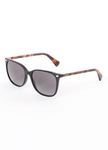 RALPH RA5293 | Damen-Sonnenbrille | Butterfly | Fassung: Kunststoff Schwarz | Glasfarbe: Grau / Braun