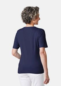 Goldner Fashion Basic shirt van puur katoen - marine 