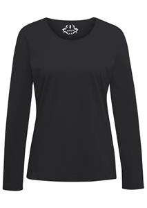 Goldner Fashion Shirt met ronde hals - zwart 