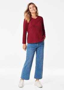 Goldner Fashion Shirt met ronde hals - donkerrood 