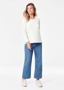 Goldner Fashion Shirt met ronde hals - gebroken wit 