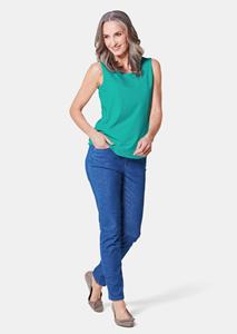 Goldner Fashion Verzorgd topje dat mooi in model blijft - turquoise 