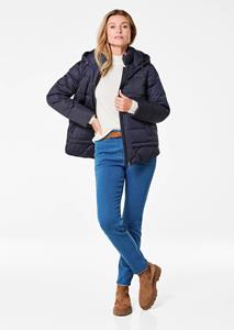 Goldner Fashion Steppjacke mit Kapuze - marine 