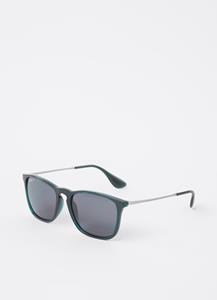 Ray-Ban RAY BAN RB4187 | Herren-Sonnenbrille | Eckig | Fassung: Kunststoff Grün | Glasfarbe: Grau