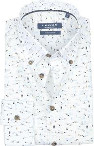 Ledub Overhemd Wit Print