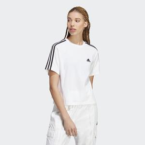 Adidas Essentials 3-Stripes Single Jersey Croptop