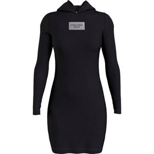 Calvin Klein Jeans Bodykleid "LOGO BOX TIGHT HOODIE DRESS", mit Kapuze