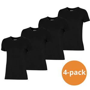 Apollo T-shirt Heren Bamboo Basic V-neck Zwart 4-pack-S