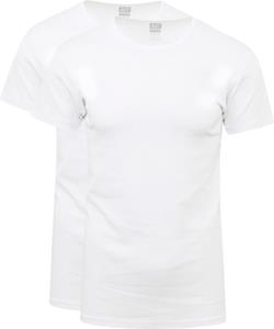 Alan Red Copenhagen T-shirt O-Hals Wit 2-Pack