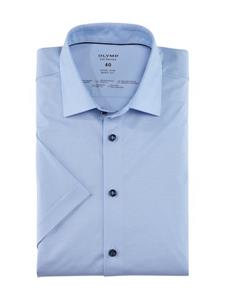 OLYMP Short Sleeve Hemd Level 5 24/Seven Helblau