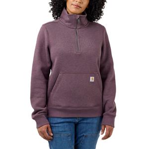 Carhartt weatshirt met korte rits aan de voorkant viola