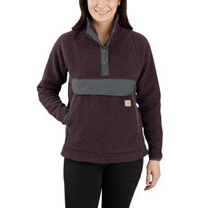 Carhartt  Fleece-pullover voor vrouwen met openstaande kraag viola