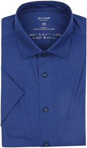 Olymp Short Sleeve Overhemd Lvl 5 Kobaltblauw