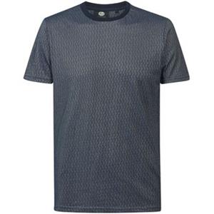 Petrol T-Shirt Zigzag Navy