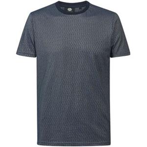 Petrol T-Shirt Zigzag Navy