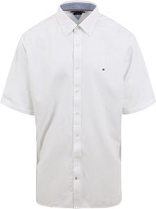 Tommy Hilfiger Big And Tall Overhemd Short Sleeve Wit