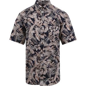Suitable Short Sleeve Overhemd Linnen Simon Navy
