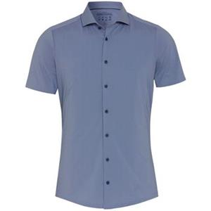 Overhemd Lange Mouw Pure Short Sleeve The Functional Shirt Blauw Streep