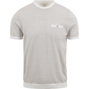 Blue Industry T-Shirt Streep Ecru