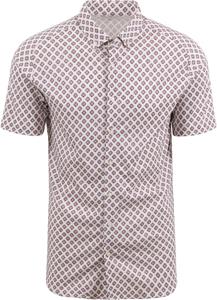 Desoto Short Sleeve Overhemd Print Wit