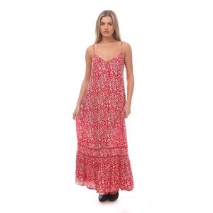 Dames Superdry Vintage lang strand hemdje in rood