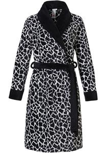 Rebelle damesbadjas giraffe - zacht fleece