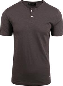 Marc O'Polo T-Shirt Slub Braun