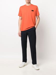 Herno T-shirt met logopatch - Oranje
