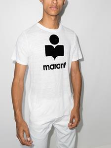 MARANT T-shirt met logoprint - Wit