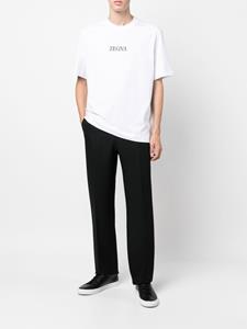 Zegna T-shirt met logoprint - N01 - WHITE