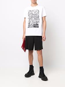 Alexander McQueen T-shirt met logoprint - Wit