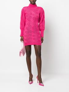 Kabelgebreide jurk - Roze