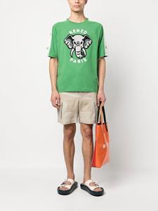 Kenzo T-shirt met olifant patroon - Groen