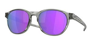 OAKLEY OO9126 | Herren-Sonnenbrille | Panto | Fassung: Kunststoff Grau | Glasfarbe: Lila