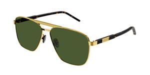 guccieyewear Gucci Eyewear Sonnenbrillen für Männer GG1164S 004 T58 145 Metal Gold