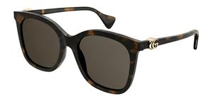 GUCCI GG 1071 S-GUCCI GG1071S Vrouwen Zonnebril, havana