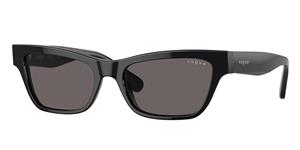 VOGUE VO5514S | Damen-Sonnenbrille | Butterfly | Fassung: Kunststoff Schwarz | Glasfarbe: Grau